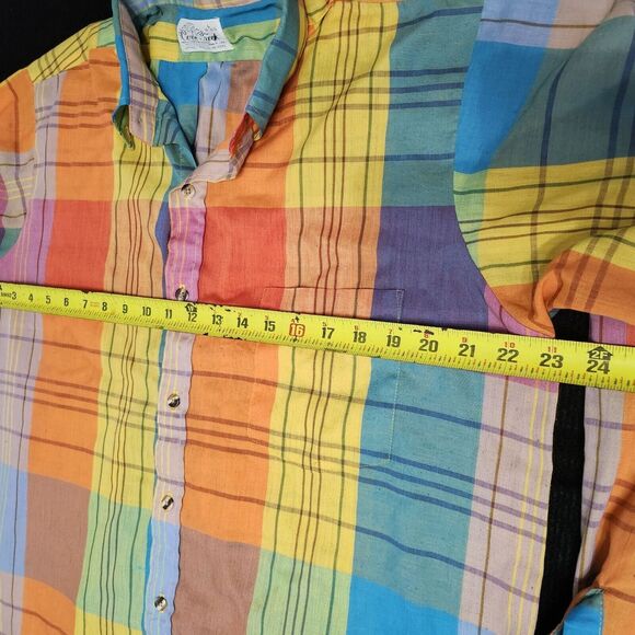 Cove Creek Men's Plaid Button-Down Shirt Size L 16-16.5 100% Cotton - Picture 4 of 8